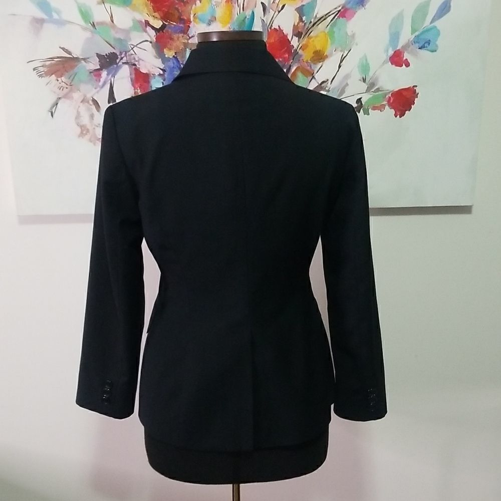 Black One Button Blazer Size Small - image 6